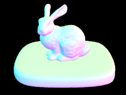 BVH accelerated ray traced bunny.